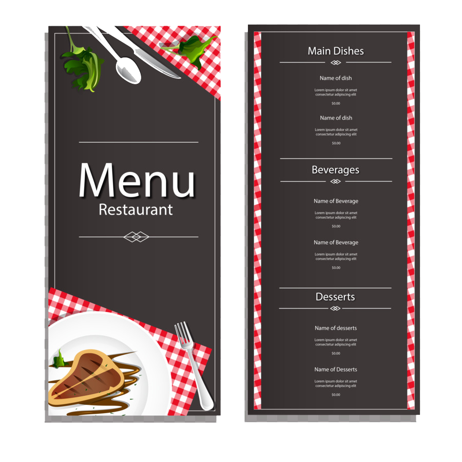 menu card